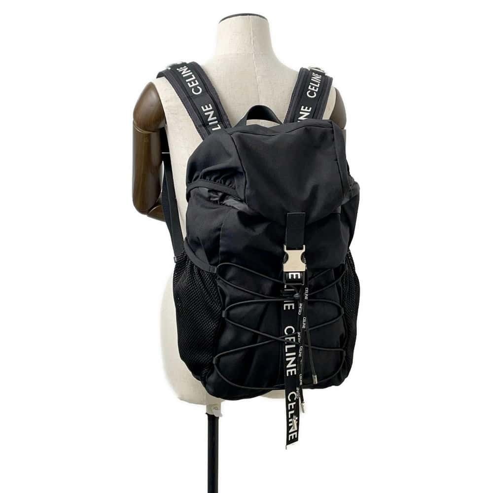 Celine Logo Rucksack Backpack Backpack Black - image 4